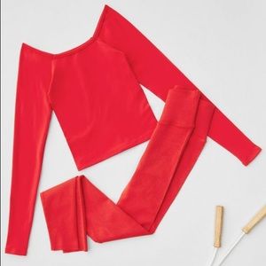 ‼️SOLD‼️ Fabletics Red Hot Emilia Top in Persimmon